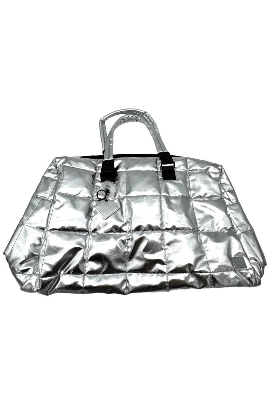 Shawn Killinger x IHKWIP Checkmate Duffel with Crossbody Strap Silver